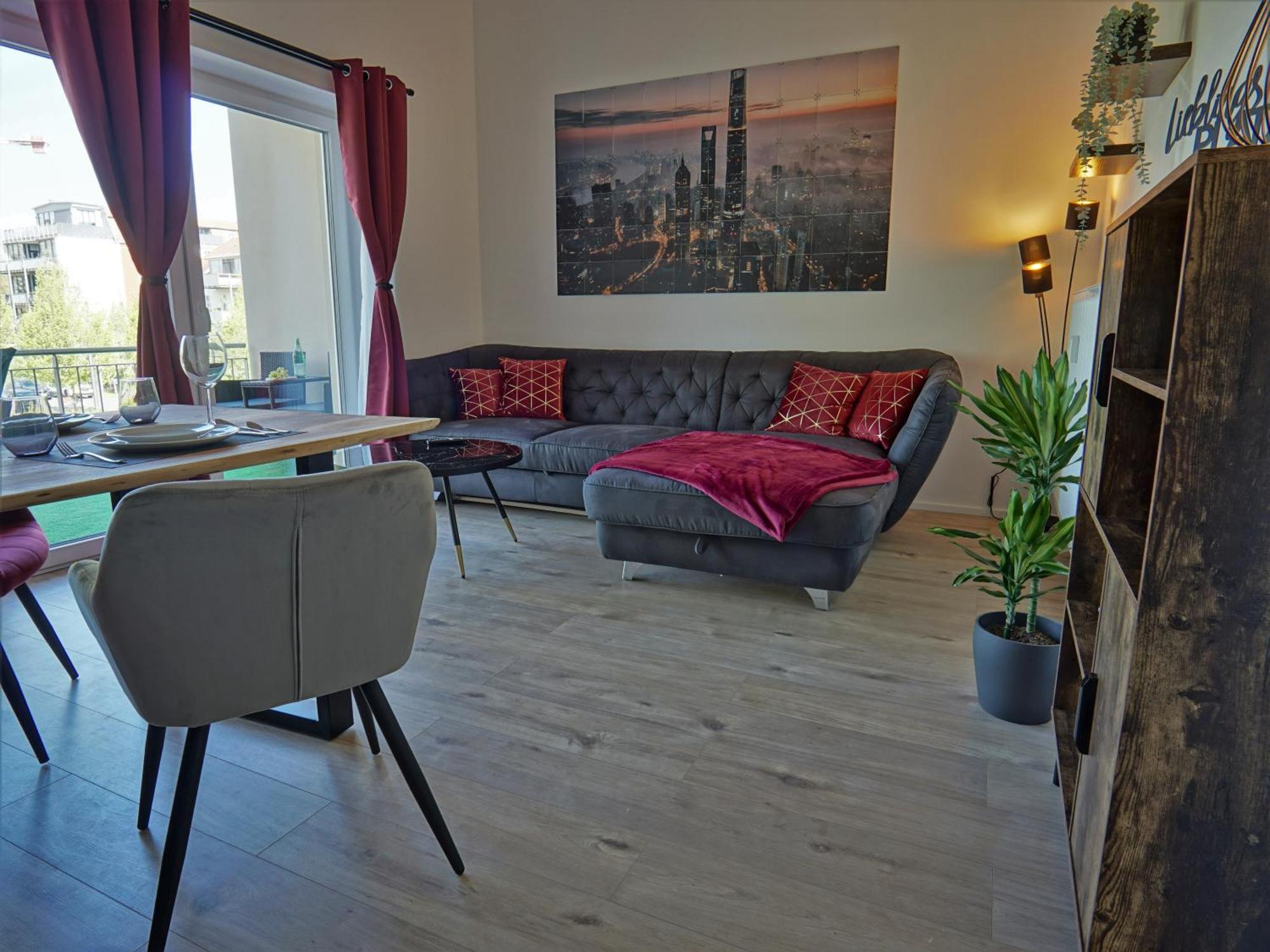 "Hogulu" Brandenburg, Balkon, Neustadt, Kueche, Wassernaehe - Parkplatz Inklusive Apartment Brandenburg  Phòng bức ảnh
