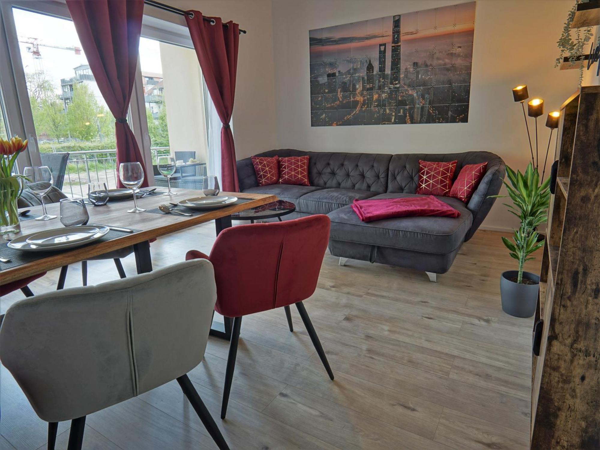 "Hogulu" Brandenburg, Balkon, Neustadt, Kueche, Wassernaehe - Parkplatz Inklusive Apartment Brandenburg  Phòng bức ảnh